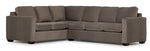 Caleb 2-Piece Sectional with Right-Facing Sofa - Arlo Brown