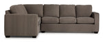 Caleb 2-Piece Sectional with Right-Facing Sofa - Arlo Brown
