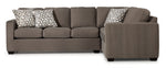 Caleb 2-Piece Sectional with Left-Facing Sofa - Arlo Brown