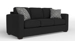 Caleb Queen Sofa Bed with Innerspring Mattress - Sutton Black