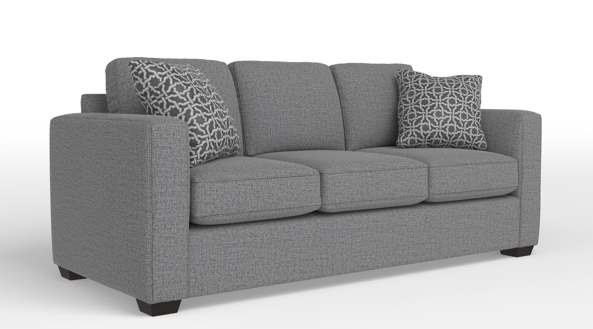 Caleb Queen Sofa Bed with Innerspring Mattress - Sutton Charcoal