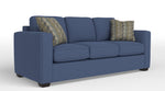Caleb Queen Sofa Bed with Innerspring Mattress - Cabana Blue