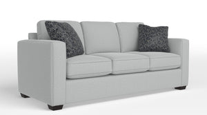 Caleb Sofa-lit grand avec matelas à ressorts - Gris pâle dexter