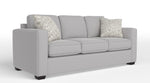 Caleb Queen Sofa Bed with Innerspring Mattress - Smoke Light Grey