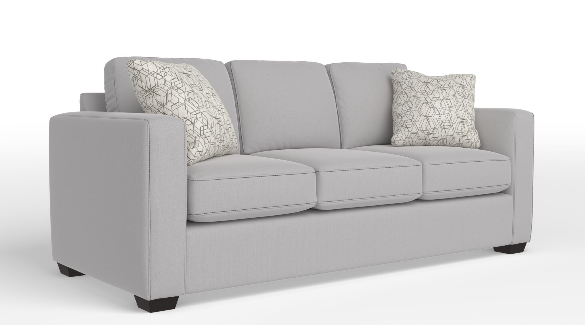 Caleb Queen Sofa Bed with Innerspring Mattress - Smoke Light Grey