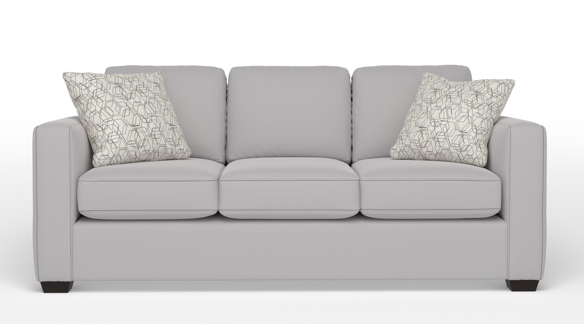 Caleb Queen Sofa Bed with Innerspring Mattress - Smoke Light Grey