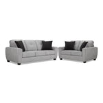 Carolina Sofa and Loveseat Set - Light Grey