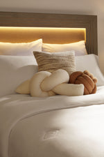 Fresh Perspective Stripe Decorative Cushion -Beige