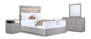 Regard novateur Cascade Chambre à coucher à panneau 6 mcx très grand – gris tourterelle