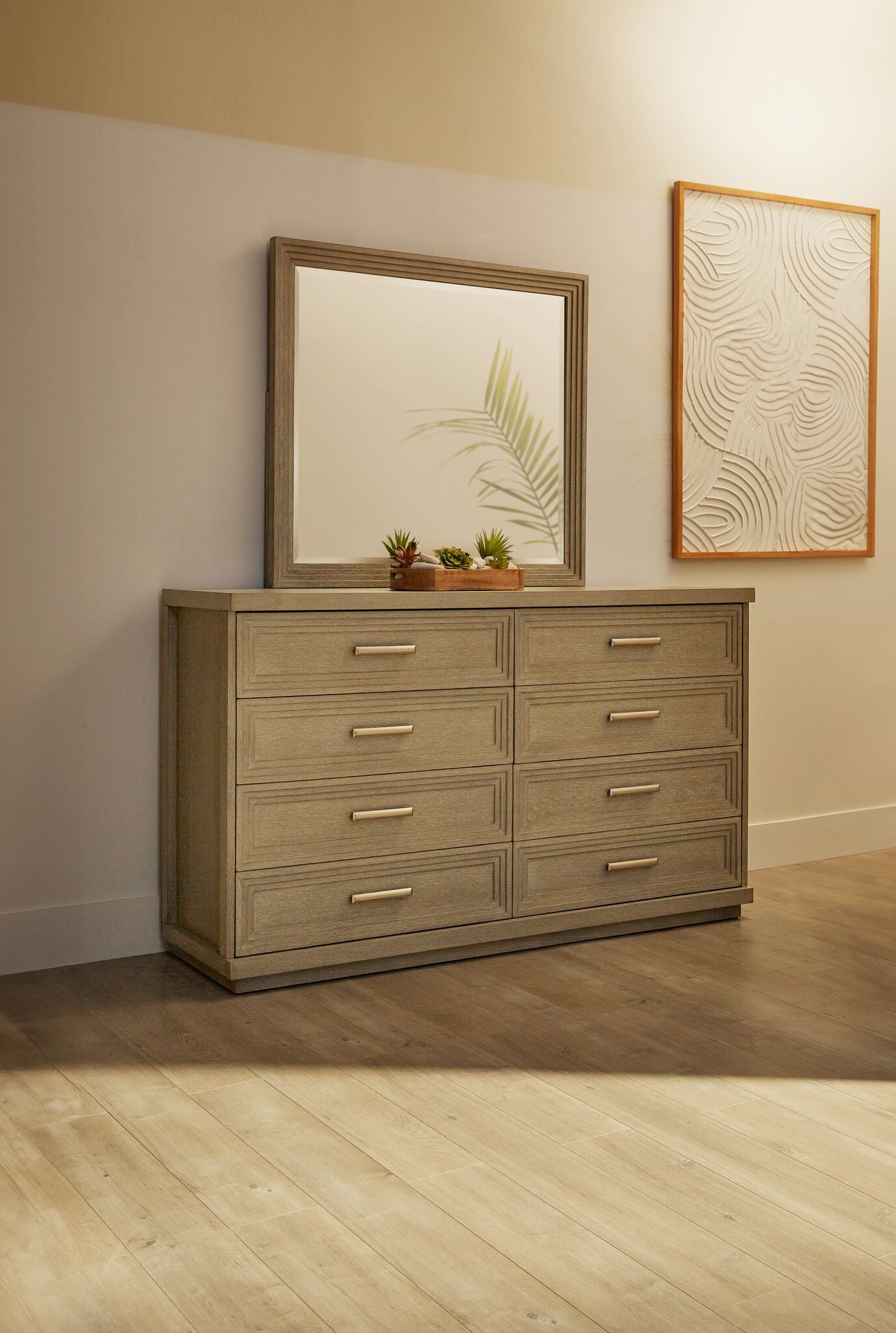 Cascade Mirror - Dovetail Grey