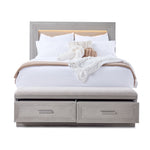 Cascade 3-Piece Queen Storage Bench Bed - Dovetail Grey