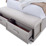 Cascade 3-Piece King Storage Bench Bed - Dovetail Grey