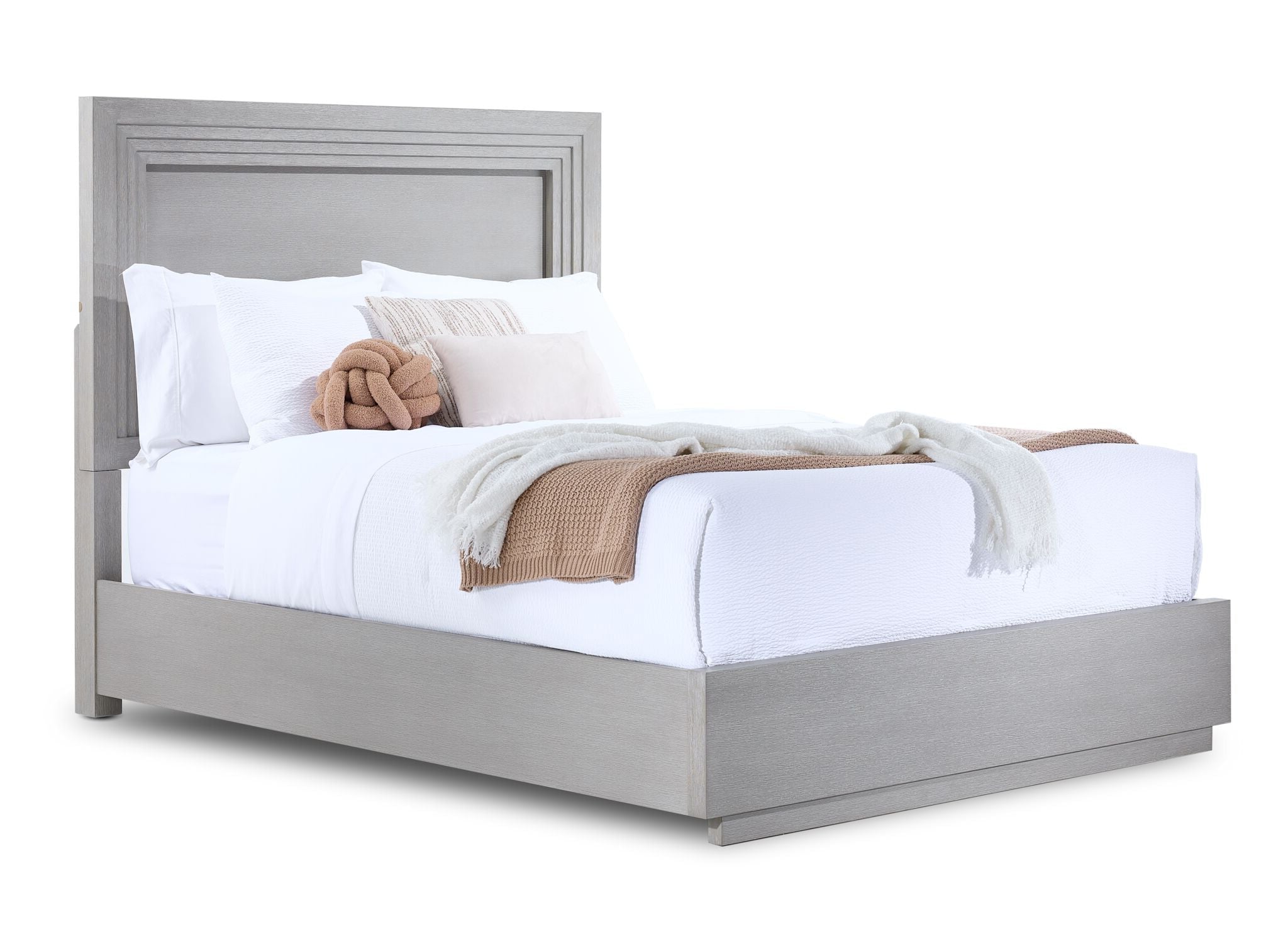 Fresh Perspective Cascade 3-Piece King Panel Bed - Dovetail Grey