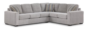 Celeste Sectionnel 2 mcx avec sofa côté gauche - gris