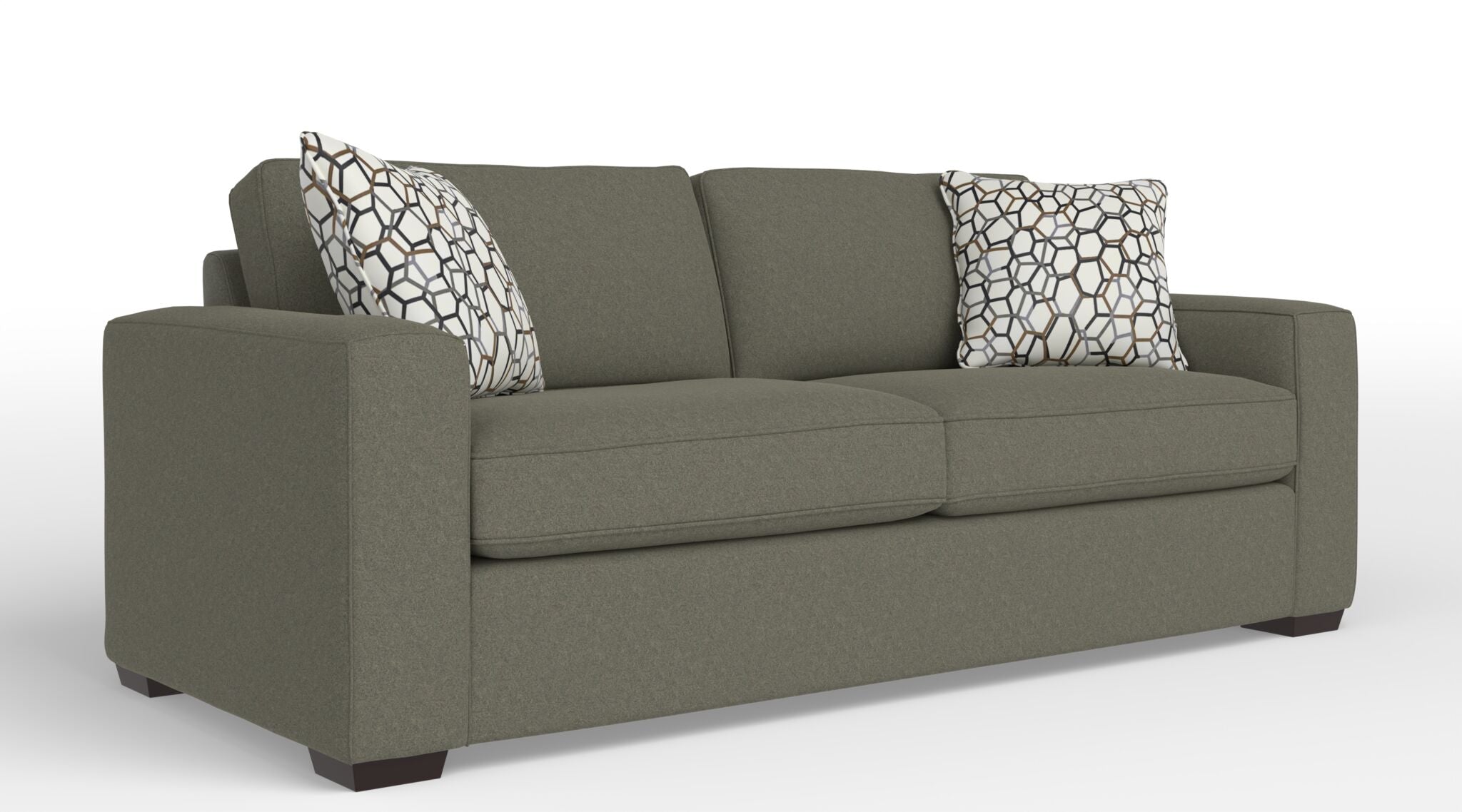 Celeste Queen Sofa Bed with Innerspring Mattress - Flax Brown