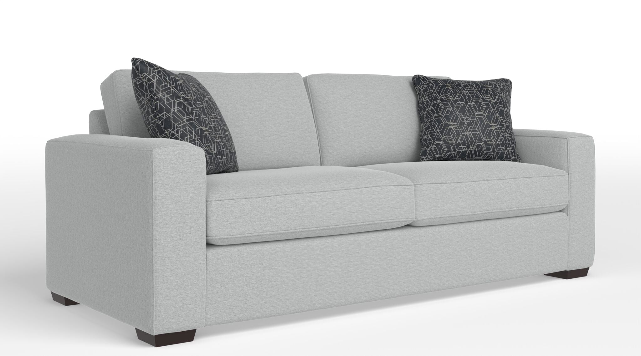 Celeste Queen Sofa Bed with Innerspring Mattress - Dexter Light Grey