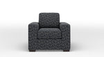 Celeste Accent Chair - Boxes Dark Blue