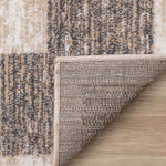 Earthly Essence 6'7" x 9'10" Distressed Border Area Rug - Taupe