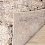 Natural Granite 6'7" x 9'10" Etched Stone Plush Area Rug - Beige