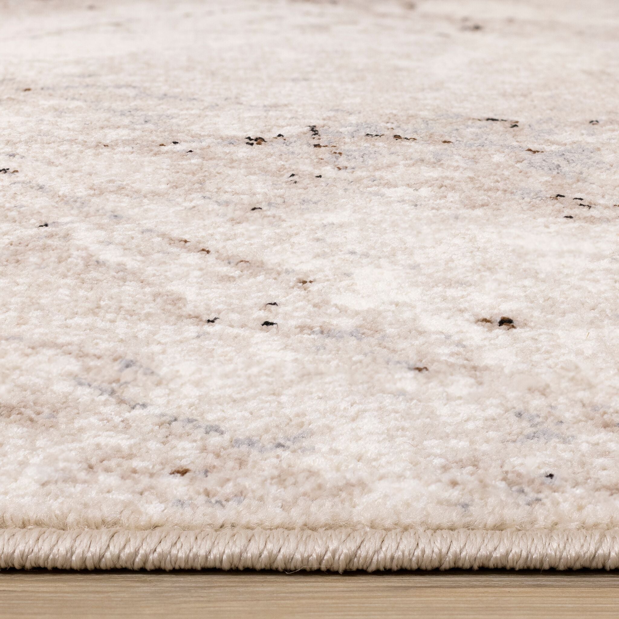 Natural Granite 5'3" x 7'7" Etched Stone Plush Area Rug - Beige