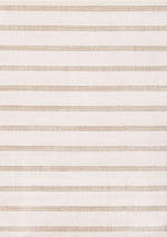 Beachwood Stripes 6'7" x 9'10" Striped Area Rug - Cream