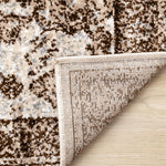 Antique Charm 5'3" x 7'7" Distressed Classic Area Rug - Brown, Grey, White