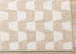 Gentle Wave 5'3" x 7'7" Wavy Line Area Rug - Beige, Cream