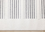 Nordic Stripes 5'3" x 7'7" Striped Lines Area Rug - Grey