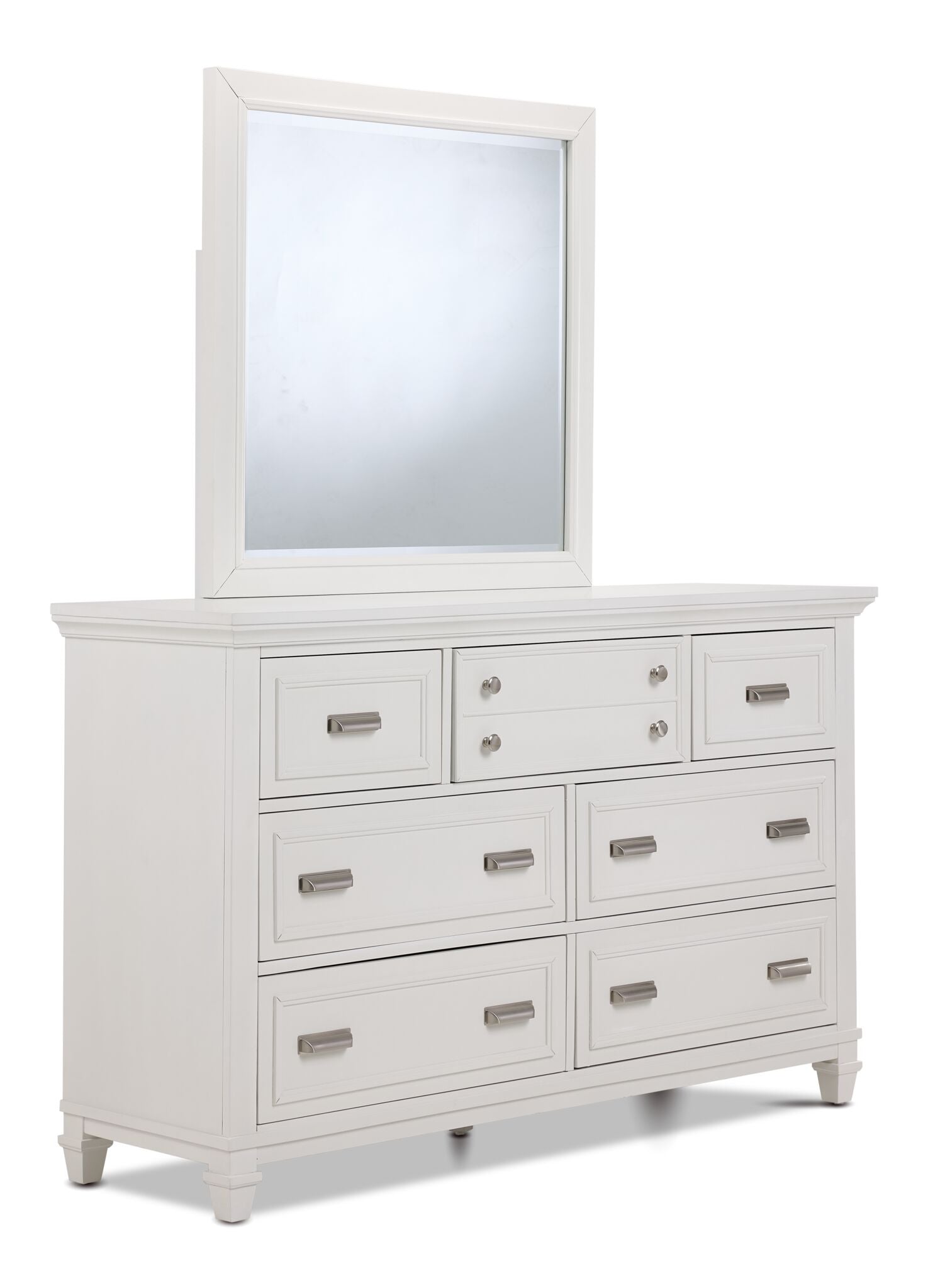 Charleston 7-Drawer Dresser - Dove White