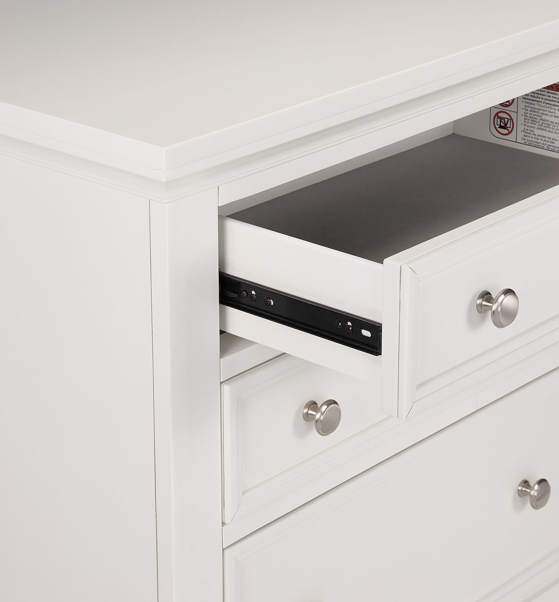 Charleston Night Table - Dove White