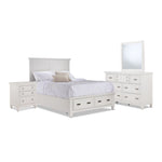Charleston 6 - Piece King Storage Bedroom Package - Dove White