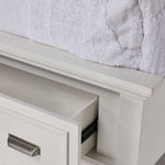 Charleston 3 - Piece King Storage Bed - Dove White