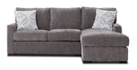 Charlotte 2-Piece Sectional with Right-Facing Chaise - Pewter
