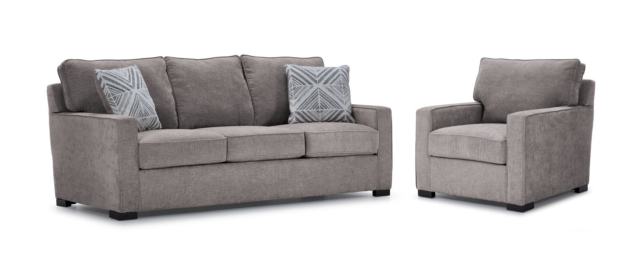 Charlotte Sofa and Chair Set - Smoke