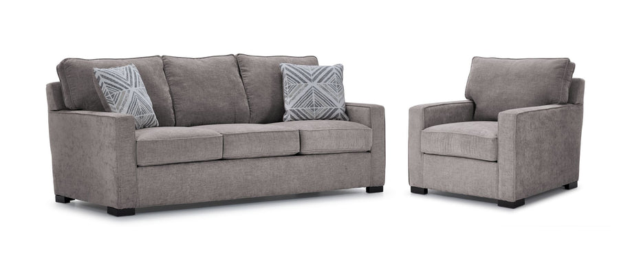 Charlotte Sofa and Chair Set - Smoke