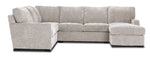 Charlotte 4-Piece Sectional with Right-Facing Chaise - Air