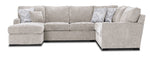 Charlotte 4-Piece Sectional with Left-Facing Chaise - Sand