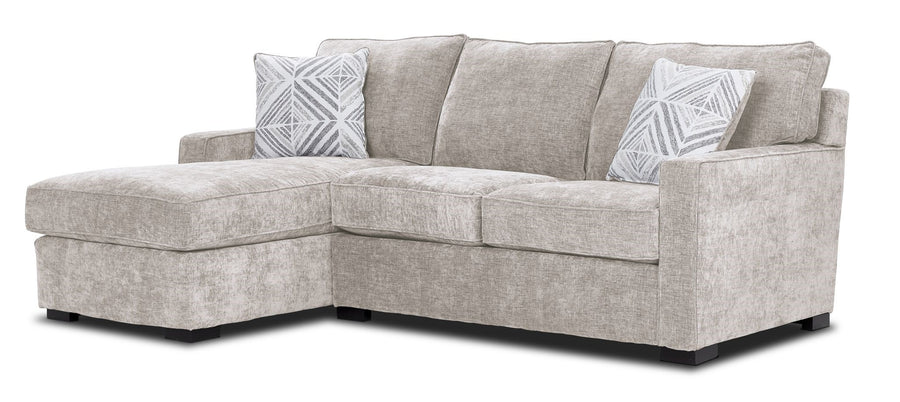Charlotte 2-Piece Sectional with Left-Facing Chaise -Sand