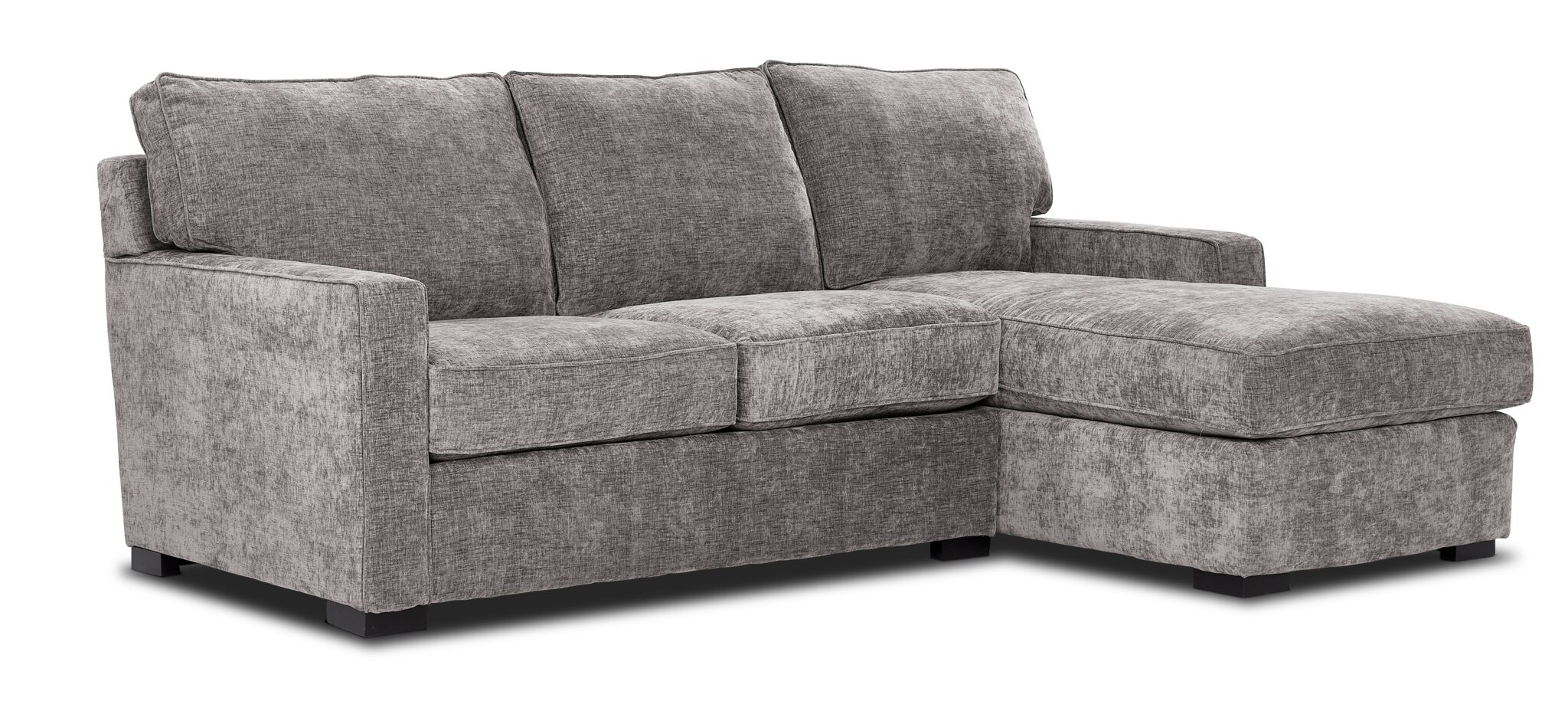 Charlotte 2-Piece Sectional with Right-Facing Chaise - Smoke