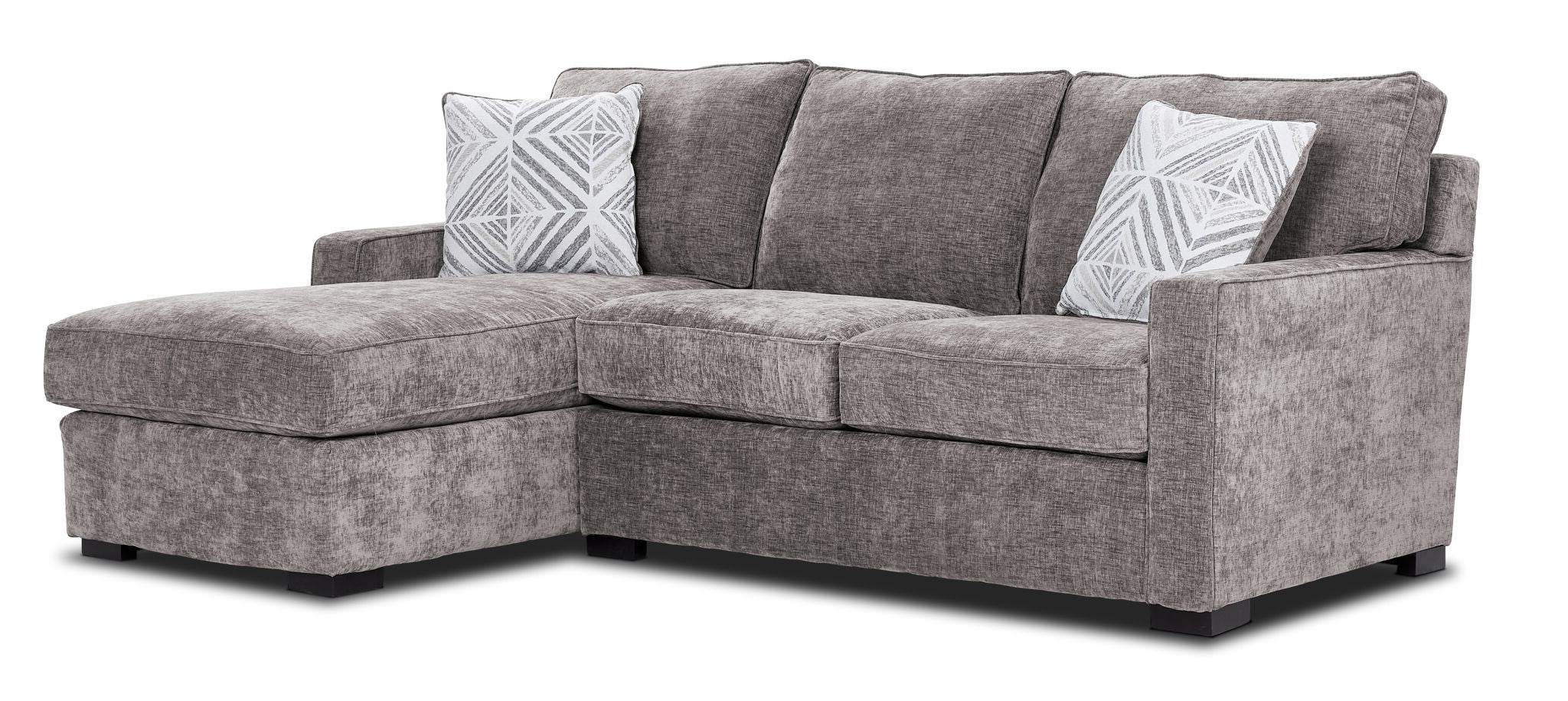 Charlotte 2-Piece Sectional with Left-Facing Chaise - Smoke