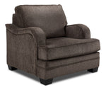 Charmaine Sofa, Loveseat and Chair Set - Brown