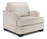 Charmaine Sofa, Loveseat and Chair Set - Pearl