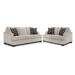Charmaine Sofa and Loveseat Set - Pearl