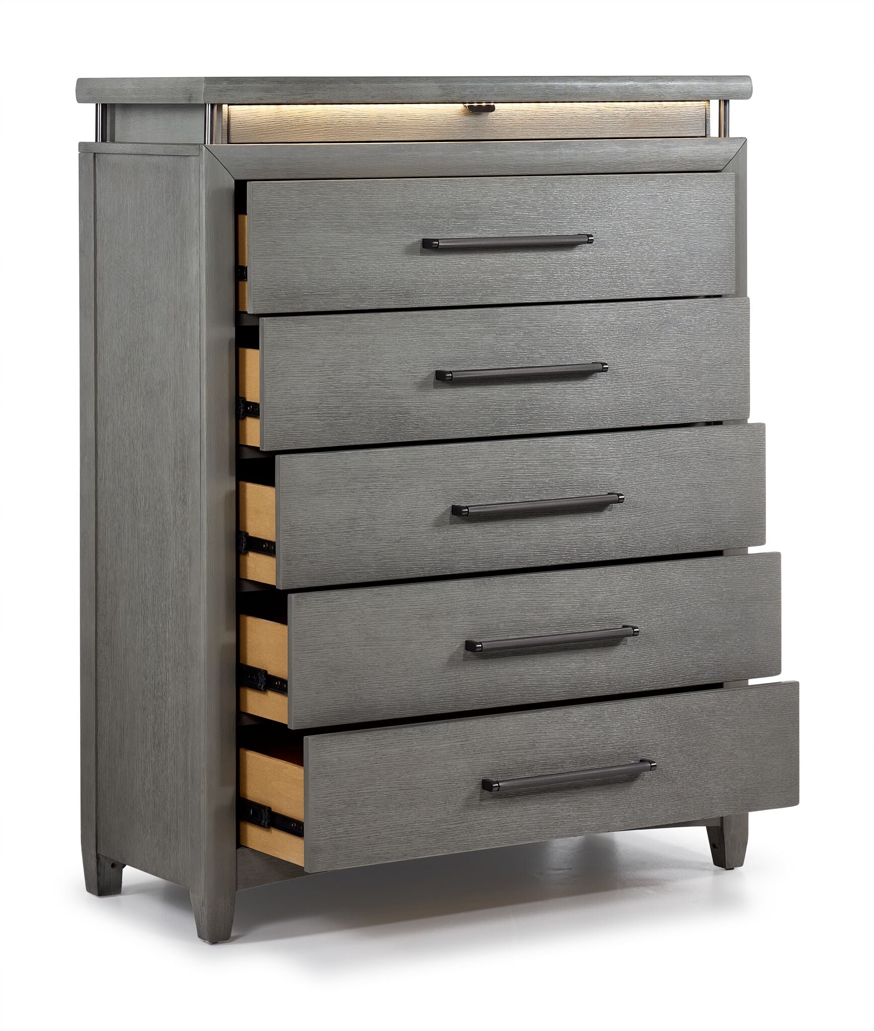 Chelsea 5-Drawer Chest - Grey