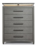 Chelsea 5-Drawer Chest - Grey