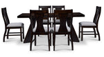 Chestnut Ridge 7- Piece Dining Set - Dark Brown, Beige