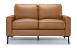 Chito Leather Loveseat - Saddle