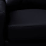 Chito Leather 2-Piece Sectional with Right Facing Chaise - Raven