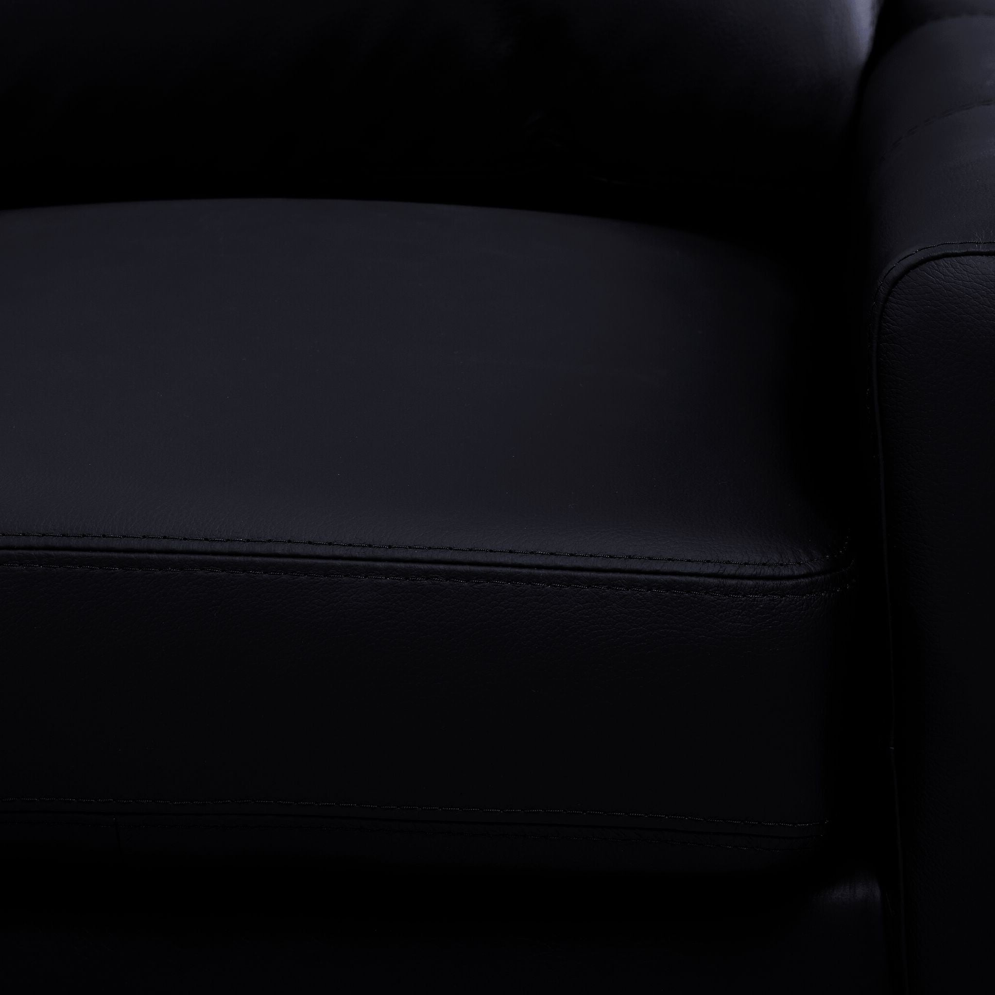 Chito Leather 2-Piece Sectional with Left Facing Chaise - Raven