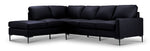 Chito Leather 2-Piece Sectional with Left Facing Chaise - Raven